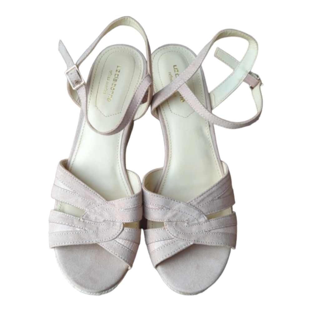 LIZ CLAIBORNE NWOT Espadrille WedgeSandals Women's Size 8